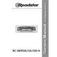 ROADSTAR RC889GD Manual de Servicio