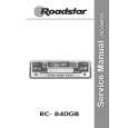 ROADSTAR RC840GB Manual de Servicio